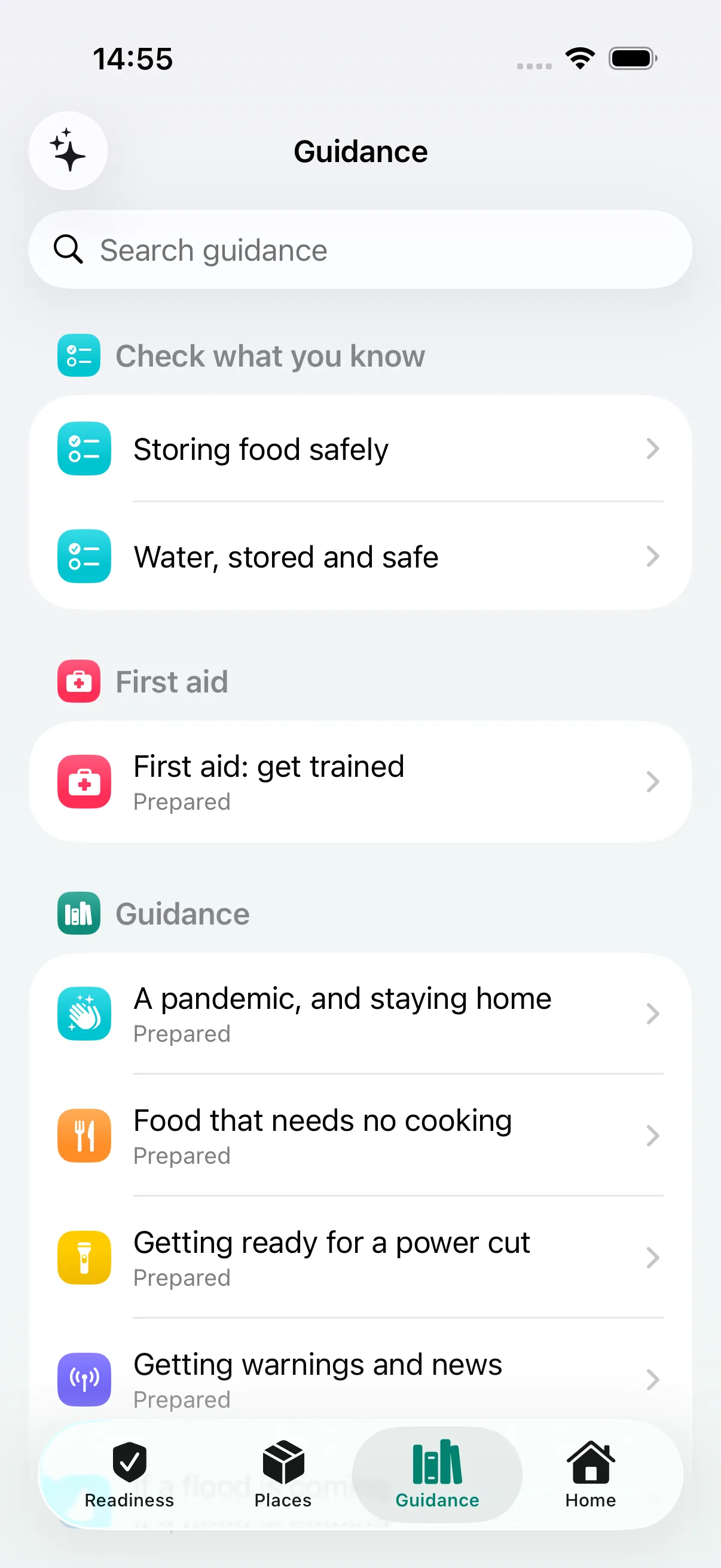 The offline guidance library